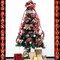 Red and Black Plaid Ribbon with Gold Foil Wired Buffalo Plaid Ribbon for Christmas Tree 2.5 Inch 6 Rolls 36 Yards Black and Red Ribbon Buffalo Plaid Christmas Tree Ribbon Garland